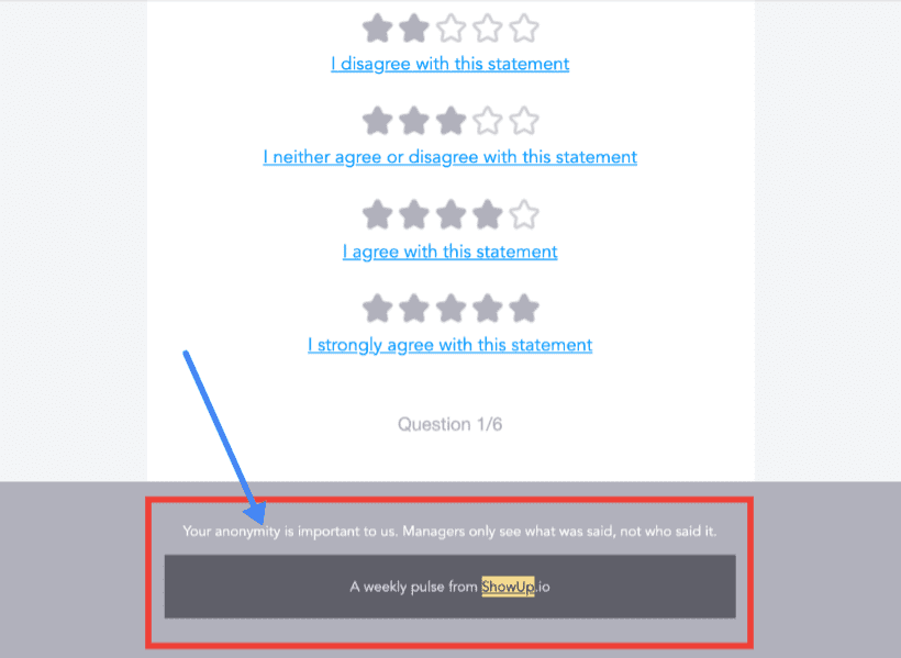 Showup - Anonymous Team Pulse Survey